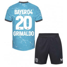 Bayer Leverkusen Alejandro Grimaldo #20 3rd Trikot 2023-24 Kurzarm (+ kurze hosen)